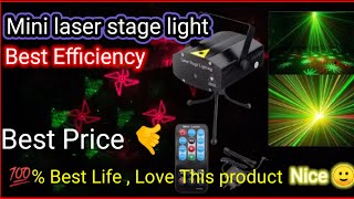 NEW MINI RGB LASER REMOTE CONTROL STAGE LIGHTING PROJECTOR FOR DISCO SS Academy [upl. by Pelagia594]