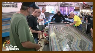 This is slot car heaven Thursday race nights come alive at Lucky Bobs [upl. by Elletnahs]