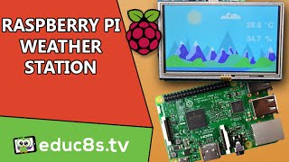 Raspberry Pi Project Touch Weather Station using a DHT22 and a Raspberry Pi 3 with TKInter GUI [upl. by Enela]