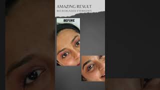 microblading permanentmakeup beforeandafter permanentbrows pmucourses microbladingbrows [upl. by Ehrlich]