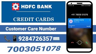 HDFC Bank Customer Care Number  HDFC Bank Credit Card Customer Care Number [upl. by Nollahp]