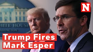 Trump Fires Defense Secretary Mark Esper Days After Biden Projected To Win 2020 Election [upl. by Gaut]