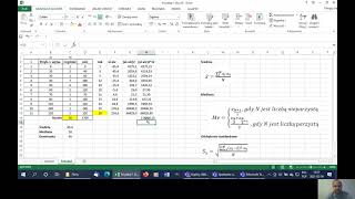 Średnia mediana odchylenie szereg punktowy Statystyka z programem Excel odc 3 [upl. by Dhumma]