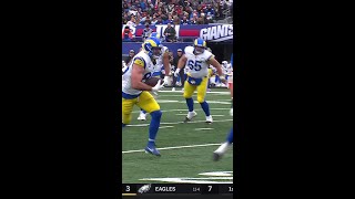 Tyler Higbee catches for a 18yard Gain vs New York Giants [upl. by Eile]