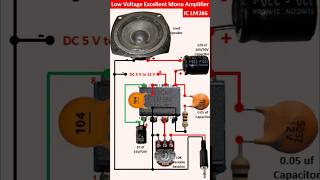 LM 386 Low Voltage Mono Excellent Amplifier  200 times gain LM386 audio amplifier 5V12V Input [upl. by Greenberg]