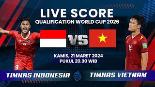 🔴Pertandingan Timnas Indonesia 1 vs 0 Vietnam di Kualifikasi Piala Dunia 2026  LIVE SCORE [upl. by Hausmann]