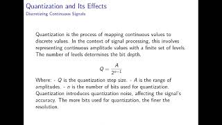 Module 2 Sampling and Quantization [upl. by Sayre749]