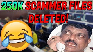 I DELETED over 250000 files off a SCAMMERS pc [upl. by Arvy382]