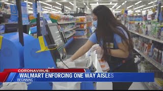 Walmart to begin enforcing one way aisles [upl. by Jaehne291]