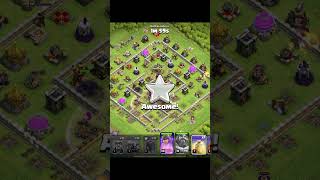 QC Hybrid TH11  TH11 Hog Miner Attack strategy  Best TH11 Attack Strategy Without Siege Machine [upl. by Refinnej]