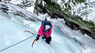 New Hampshire Classic Ice Climb Compilation  Season 202324 northeastice iceclimbing climbing [upl. by Aicilaf454]