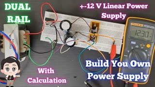 I Built a DIY Dual RAIL Power Supply Circuit That Actually Works [upl. by Vevay565]