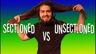 SECTIONED VS UNSECTION DREADLOCKS [upl. by Pat620]