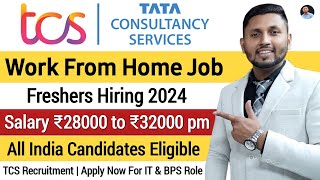 TCS Work From Home Job  Fresher Jobs  Online Jobs At Home  Work From Home Jobs 2024 [upl. by Allisan]