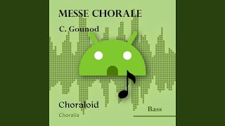 Messe chorale Credo  Patrem omnipotentem bass I Voice with metronome [upl. by Liatris766]