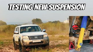 Testing New Suspension in My Old Ford Endeavour  Big Difference [upl. by Bright]