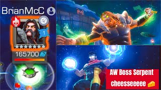 MCOC Cheesing the Serpent Boss 🐍  Alliance War Gameplay [upl. by Artemahs195]