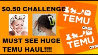 050 CHALLENGE Temu Haul Real must see [upl. by Corena]