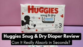 Huggies Snug and Dry Diaper Review [upl. by Paucker]