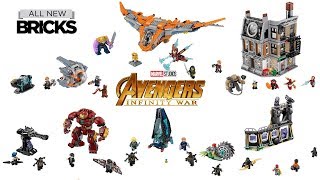 Lego Marvel Super Heroes Avengers Infinity War Compilation of All Sets Lego Speed Build [upl. by Earehc189]