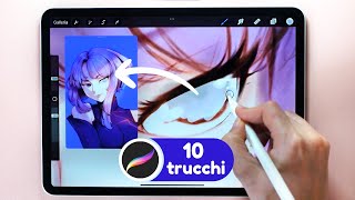 10 Trucchi per Procreate per il disegno digitale [upl. by Allevon349]