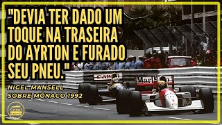 quotParecia um ônibusquot  Mansell sobre Senna em Mônaco 1992 [upl. by Aleahpar]