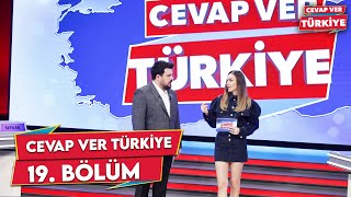 Cevap Ver Türkiye 19 Bölüm CevapVerTurkiye [upl. by Yenaled]