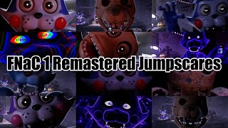 Every Single FNaC 1 Remastered Jumpscare [upl. by Trace]