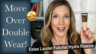 Foundation Friday Over 50  Estee Lauder Futurist Hydra Rescue [upl. by Leddy832]