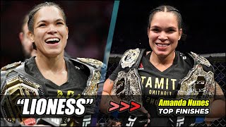 ULTIMATE Amanda Nunes Highlights  Amanda Nunes Top Finishes [upl. by Kyl]