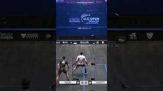 Baptiste Masotti hanging tough here against World No1 Ali Farag with some brutal movements 🥵 [upl. by Waylon]