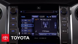 2014 Tundra HowTo Steering Wheel Controls  Audio  Toyota [upl. by Ycnuahc]