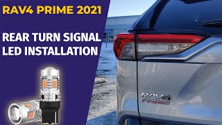 Rear Turn signal LED Installation  2021 Toyota RAV4 Prime [upl. by Nasaj]