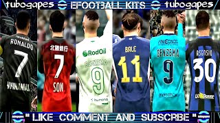 Best New Back Number amp Name Font Jersey eFootball 2024🔥 [upl. by Nuahsak]