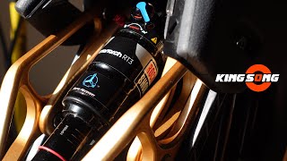 サスペンション変更 ROCKSHOX Monarch RT3【電動一輪車 Kingsong KSS18】 [upl. by Aerdnaid]