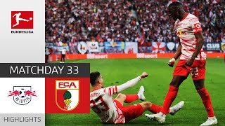 RB Leipzig  FC Augsburg 40  Highlights  Matchday 33 – Bundesliga 202122 [upl. by Engelbert]