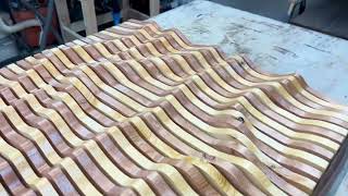 Wave Parametric Wood Wall Art 100 Solid Wood [upl. by Erb115]