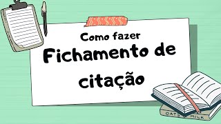 Como fazer fichamento de citação  normas ABNT atualizadas [upl. by Adyam]