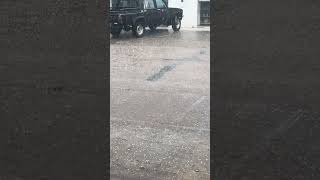 Lluvia y granizo en Ramírez llegó el alivio tras la calurosa jornada [upl. by Znarf399]