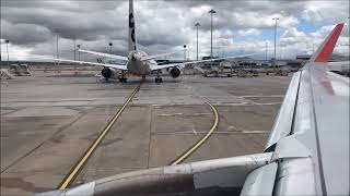 Jetstar JQ664 Melbourne Tullamarine to Ayers Rock Pushback taxi amp Takeoff  VHYXQ A320 [upl. by Odraboel915]