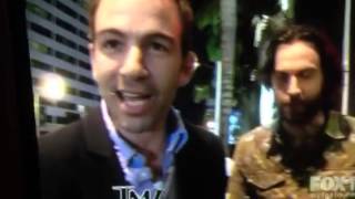 Chris DElia kisses Bryan Callen on TMZ [upl. by Nelag]