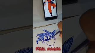 Goku Comes Alive in This EPIC Drawing shorts [upl. by Noffets395]