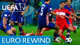 EURO 2008 highlights Turkey beat Croatia on penalties [upl. by Grantham]