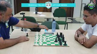 Torneio Xadrez Brasília  Rodrigo Telles vs Arthur Neres [upl. by Bradshaw]