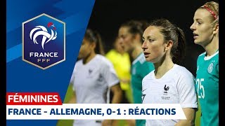 FranceAllemagne Féminine 01  premières réactions I FFF 2019 [upl. by Eimot]