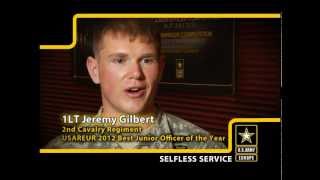 USAREURs Best Junior Officer on Selfless Service [upl. by Crisey]