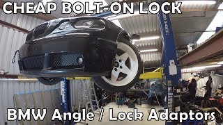 BMW E46 Angle  Lock Adaptor Alignment amp Camber Adjustment [upl. by Sholley]