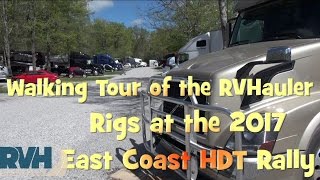 Tour of RV HDT Rigs at the 2017 East Coast HDT Rally [upl. by Atsyrt]