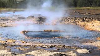 Geyser Eruption at Geysir Iceland [upl. by Aiahc]