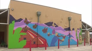 Mural honoring fallen migrants being installed at Mission County Park [upl. by Oam]